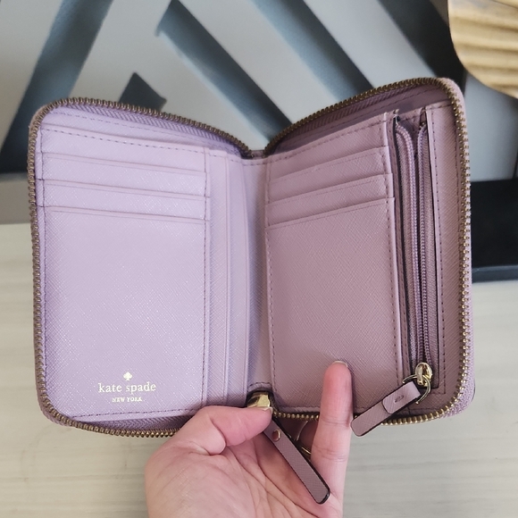 Kate Spade Lavender Zip Wallet - Picture 10 of 13